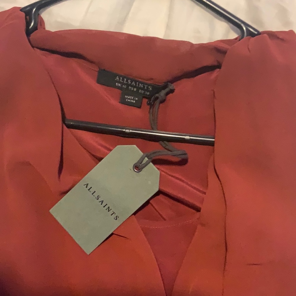 All Saints NWT Rust Red Top - Picture 8 of 8